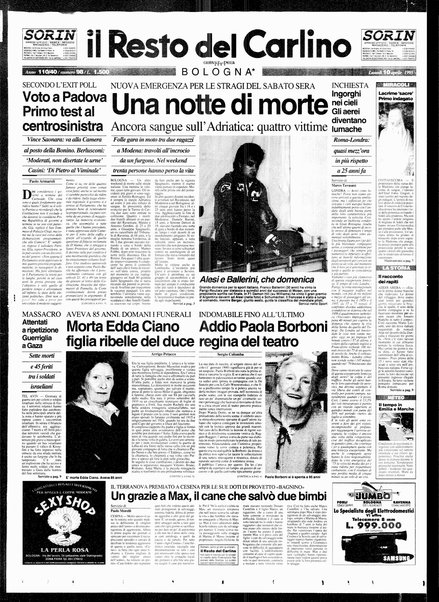 Il Resto del Carlino : giornale dell'Emilia